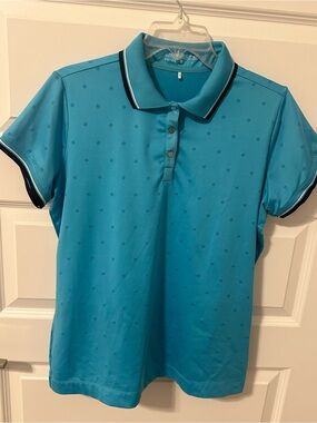 Ladies Nike Golf Blue Dri-Fit Polo